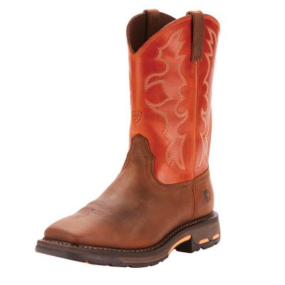 Ariat WorkHog - Werkschoenen Bruin / Oranje Heren - 28640-629